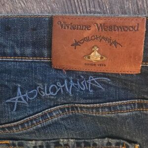 Vivienne Westwood Size 29 Length 29.5 Anglomania Distressed Jeans Blue